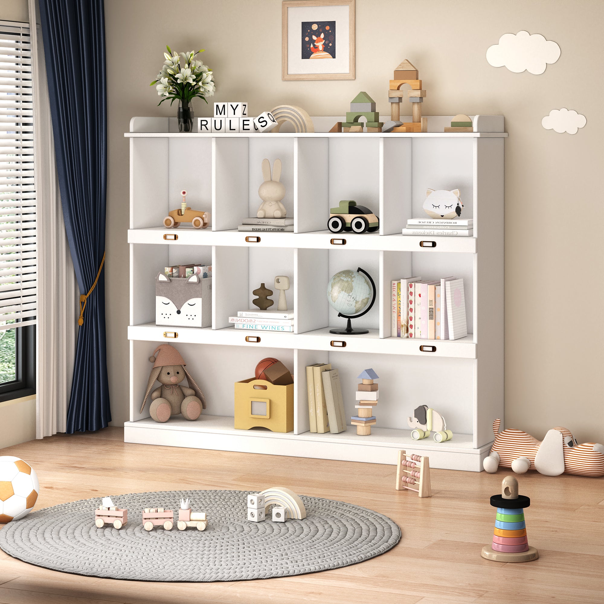 10-shelf Bookcase – view 3