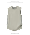 Men's Sleeveless Tank Top, Trendy Summer Sports Cutoff Tee, Basic Layering Sleeveless T-shirt