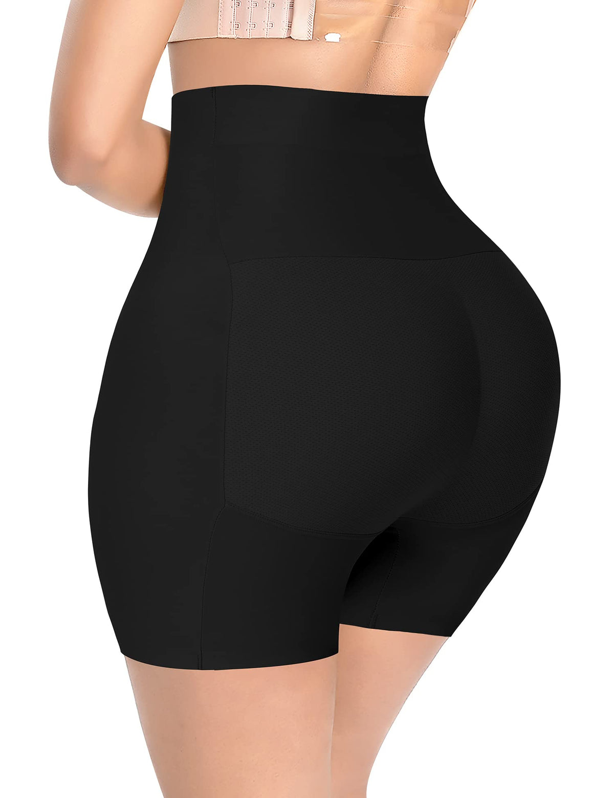 womens high waist padded shaping shorts