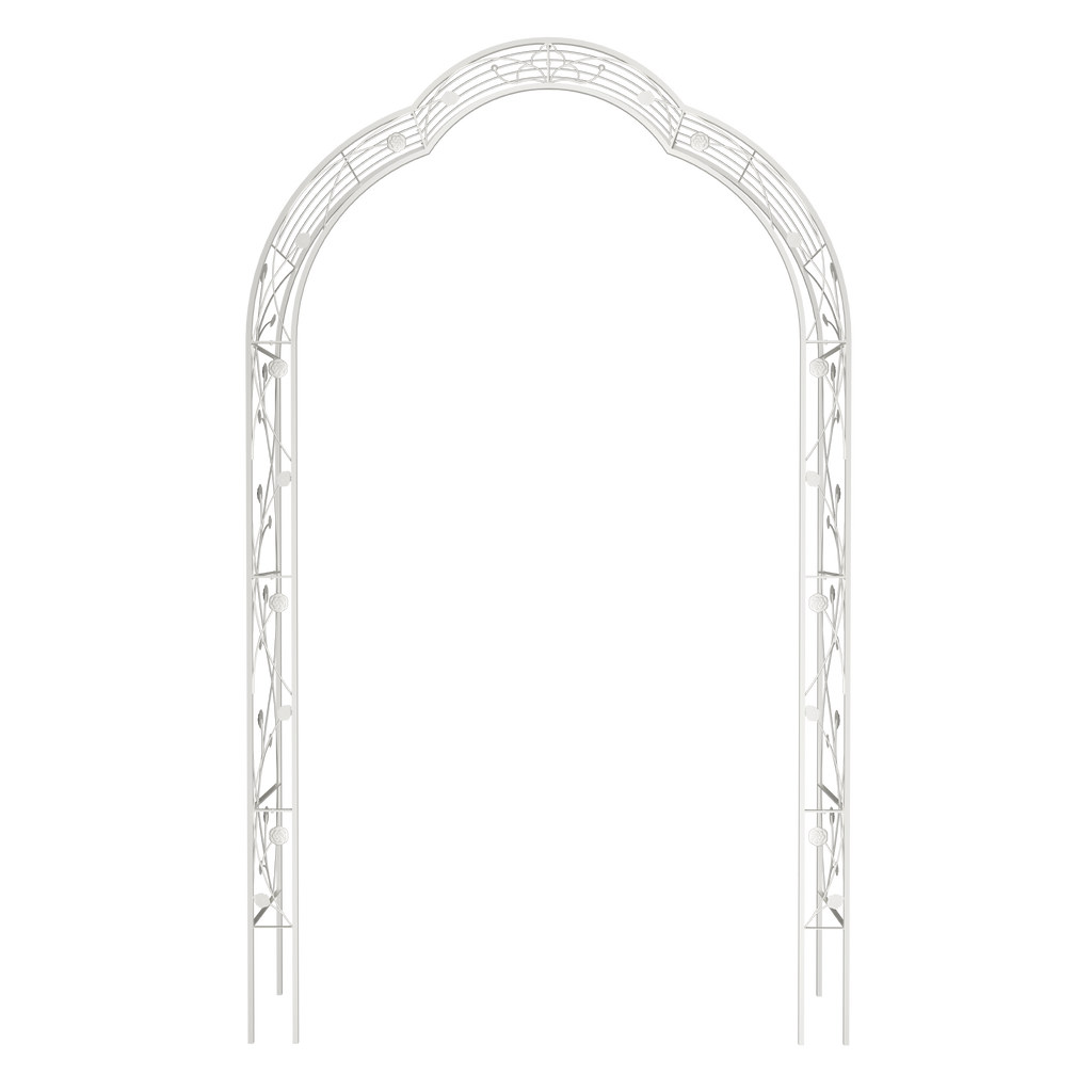 Metal Garden Arch Assemble Freely with 8 Styles Garden Arbor Trellis Climbing Plants – view 7