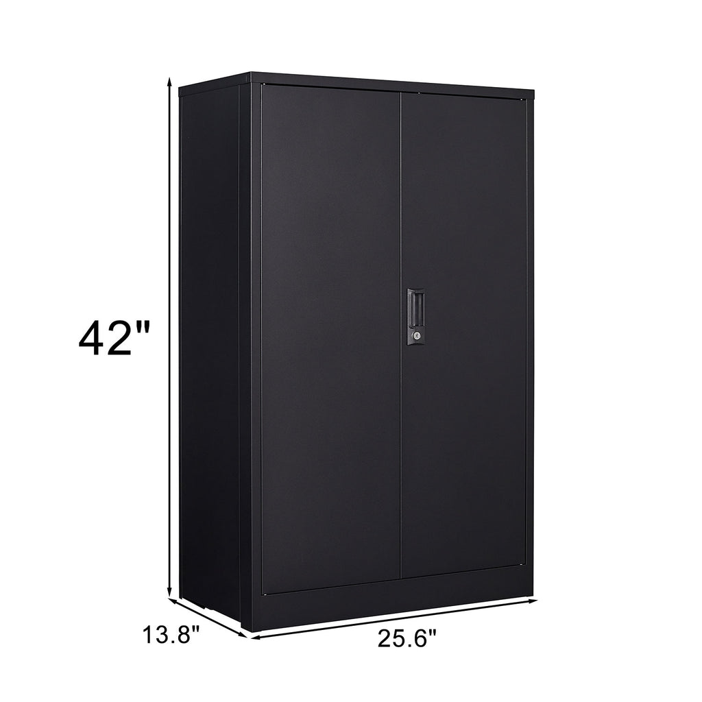 Metal Storage Cabinet with Locking Doors and Adjustable Shelf – view 9