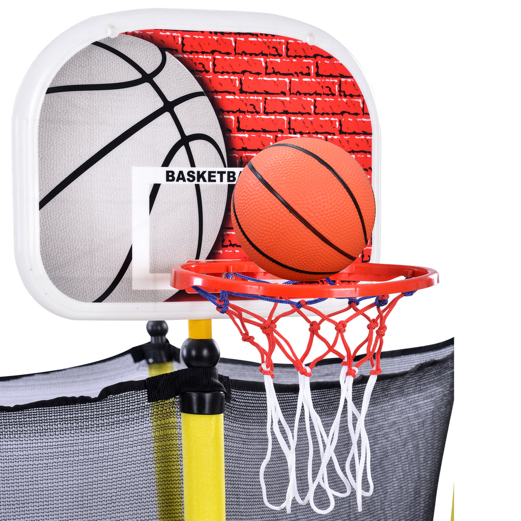5.5FT Trampoline for Kids - 65" Outdoor & Indoor Mini Toddler Trampoline with Enclosure – view 12