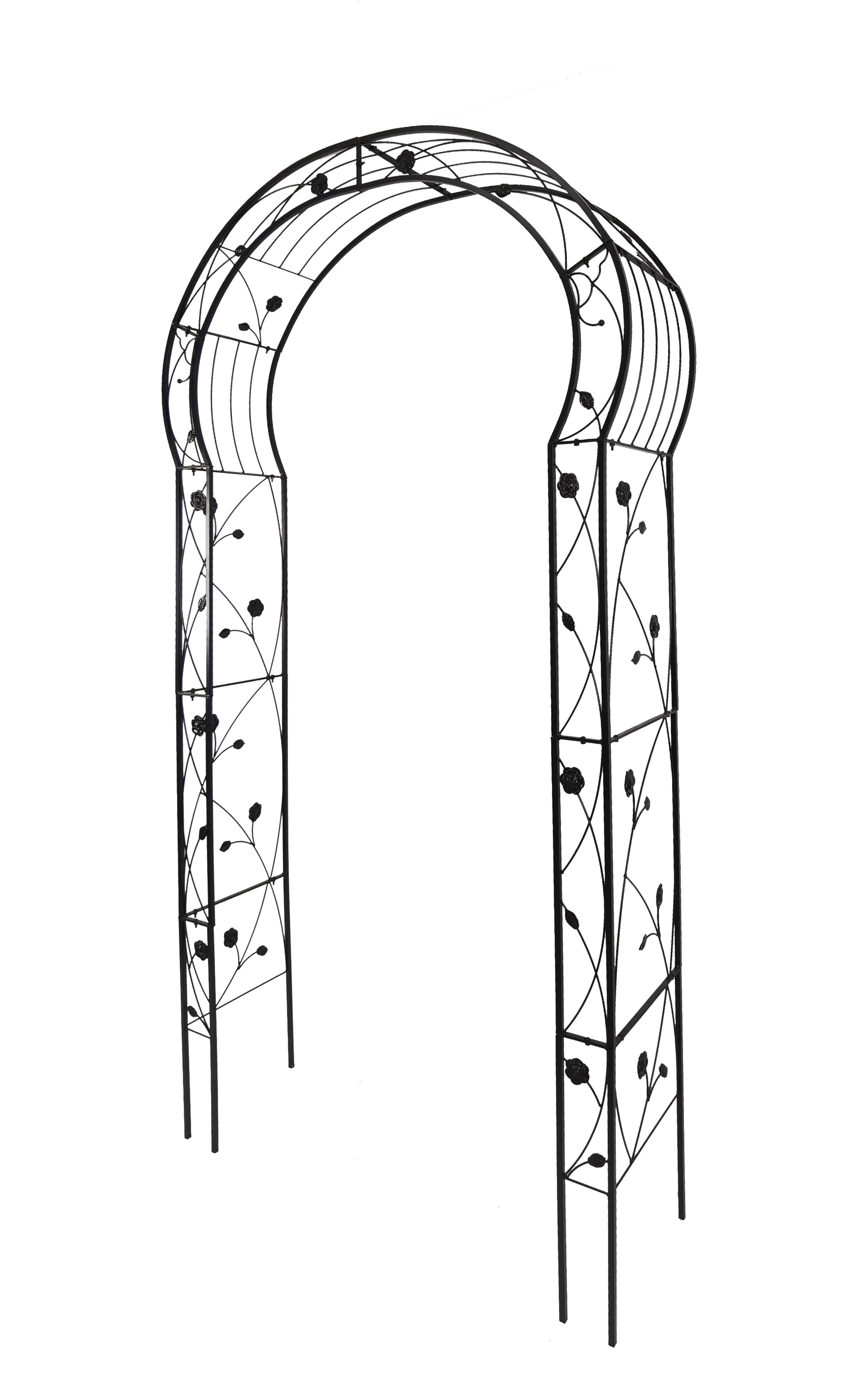 Metal Garden Arch Assemble Freely with 8 Styles Garden Arbor Trellis Climbing Plants – view 6