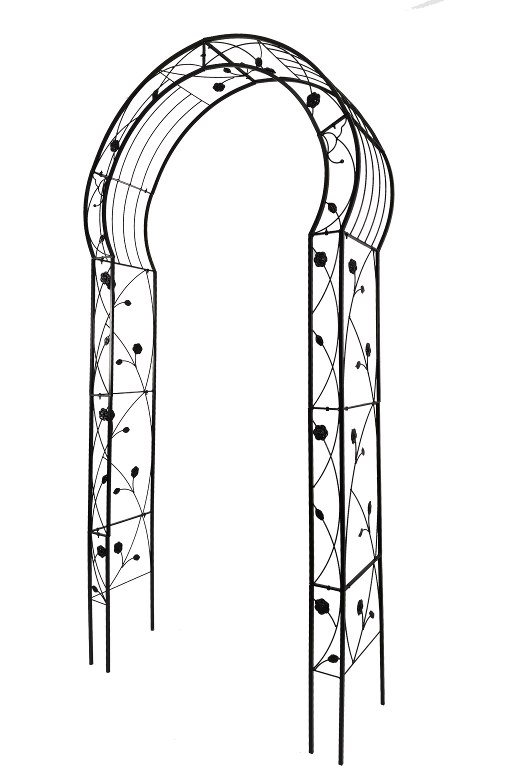 Metal Garden Arch Assemble Freely with 8 Styles Garden Arbor Trellis Climbing Plants – view 2