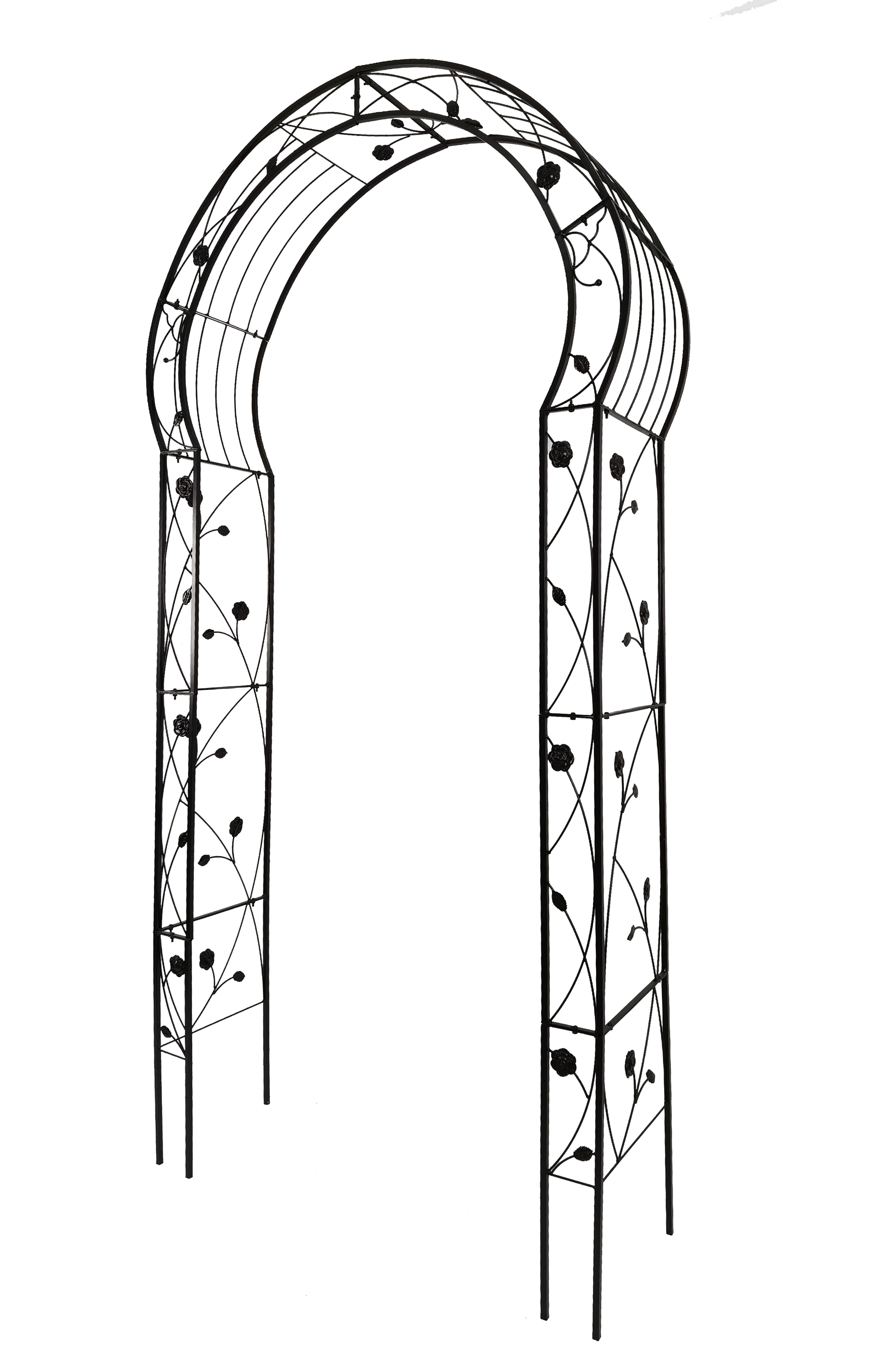 Metal Garden Arch Assemble Freely with 8 Styles Garden Arbor Trellis Climbing Plants – view 2