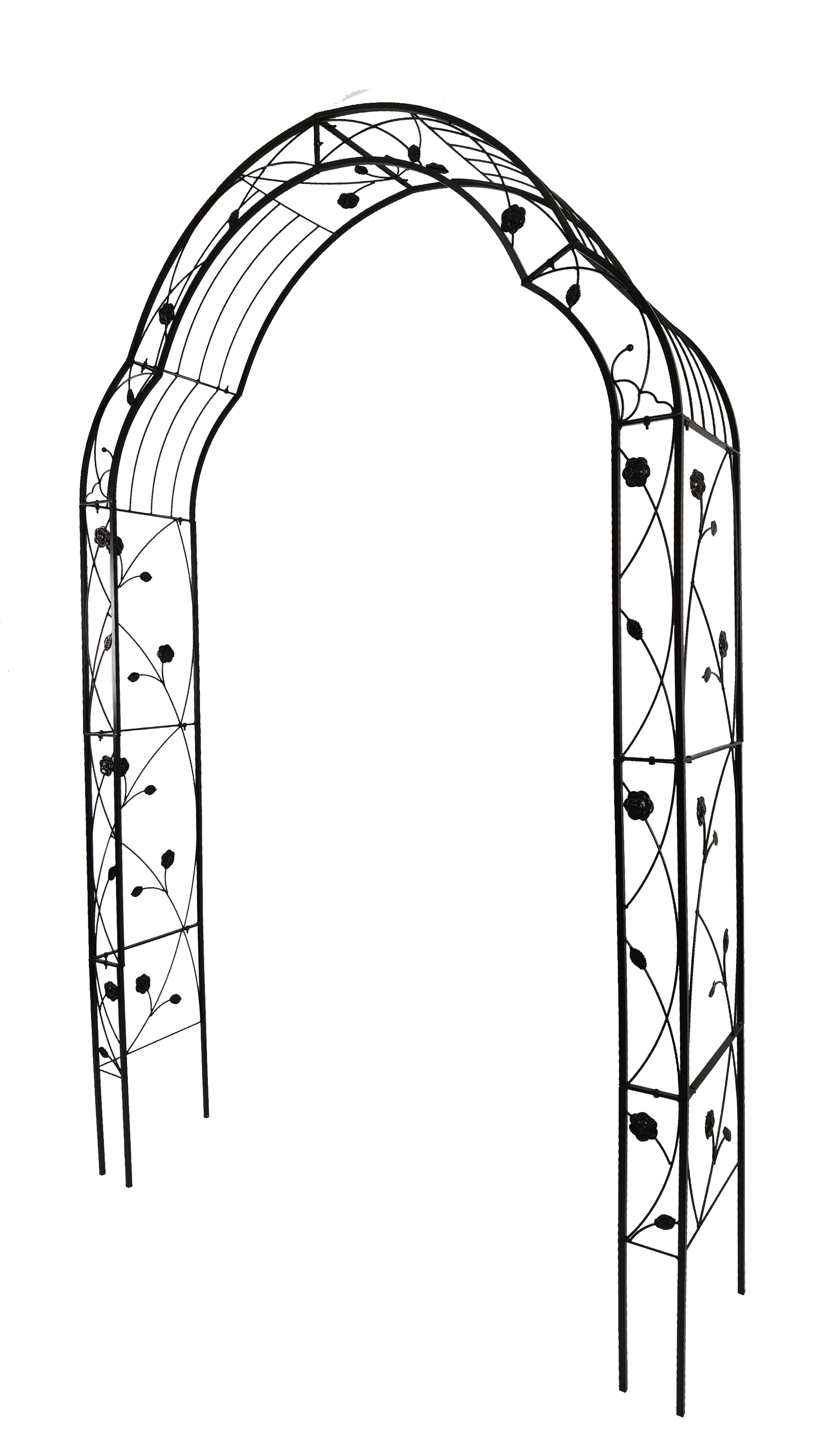 Metal Garden Arch Assemble Freely with 8 Styles Garden Arbor Trellis Climbing Plants – view 5