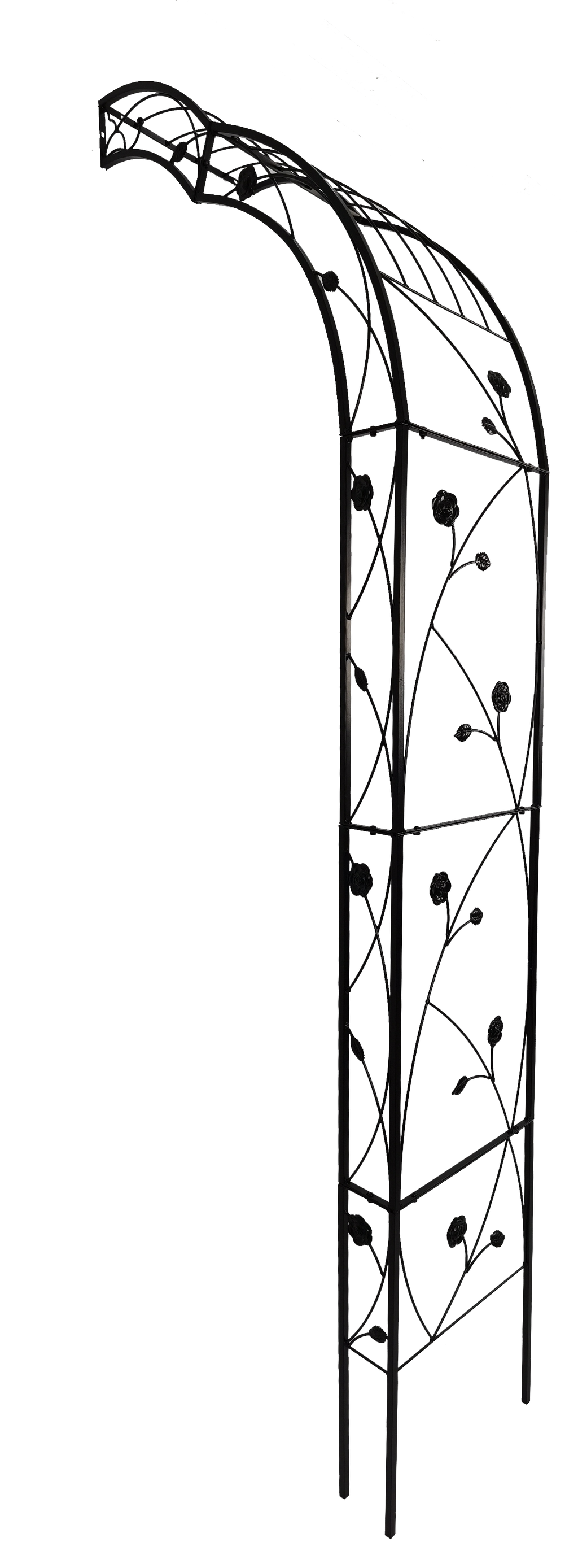 Metal Garden Arch Assemble Freely with 8 Styles Garden Arbor Trellis Climbing Plants – view 7