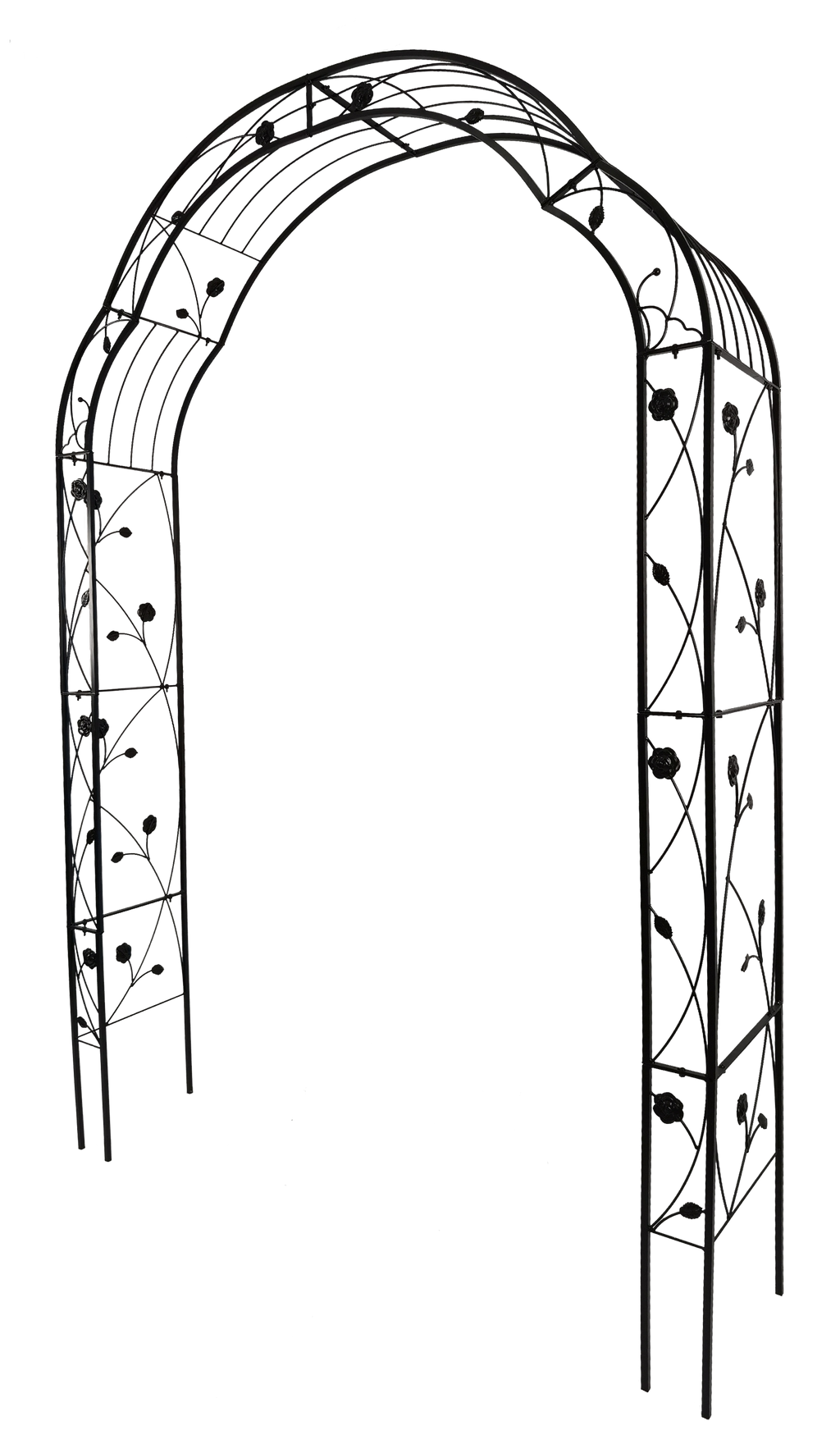Metal Garden Arch Assemble Freely with 8 Styles Garden Arbor Trellis Climbing Plants – view 4