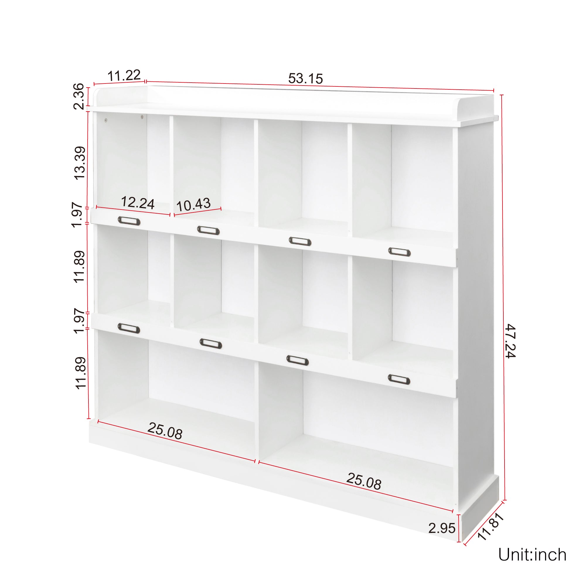 10-shelf Bookcase – view 8