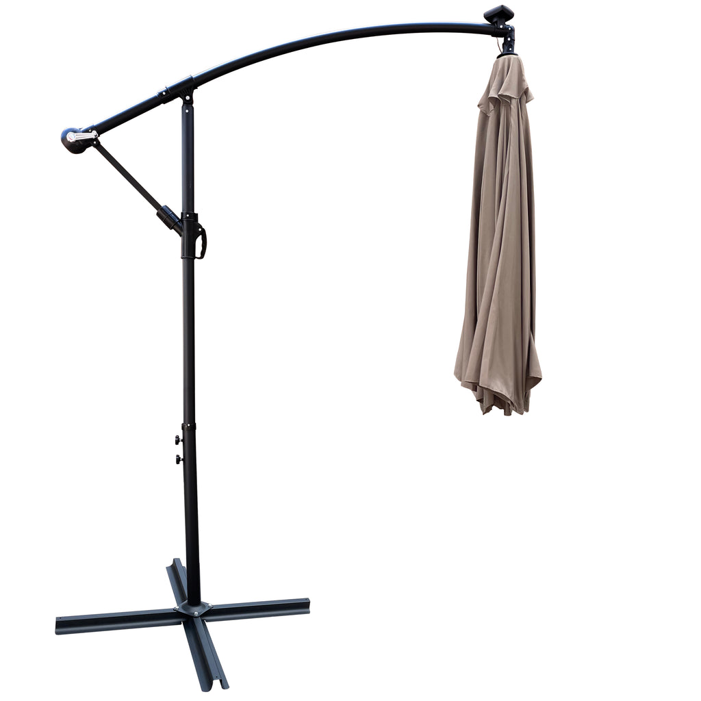 10 ft Outdoor Patio Umbrella Solar Powered LED Lighted Sun Shade Market Waterproof 8 Ribs – view 7