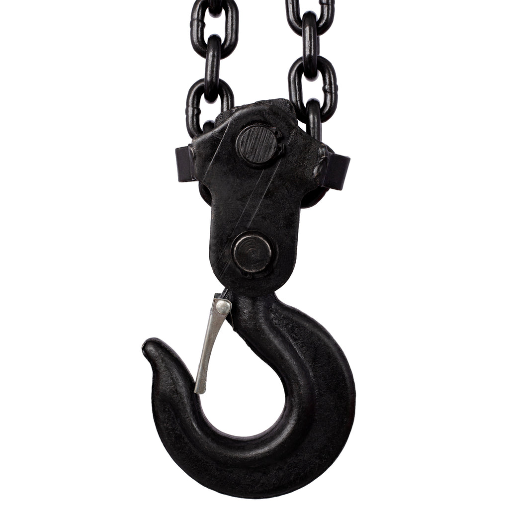 Chain hoist 4400lbs 2T capacity 10ft wIth 2 heavy duty hooks – view 5