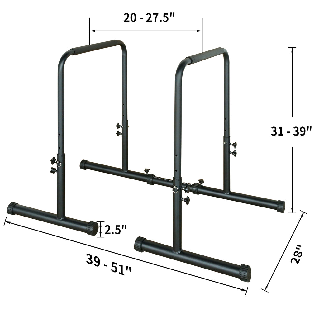 Power Tower Dip Station Pull Up Bar Stand Adjustable Height Heavy Duty Multi-Function – view 2