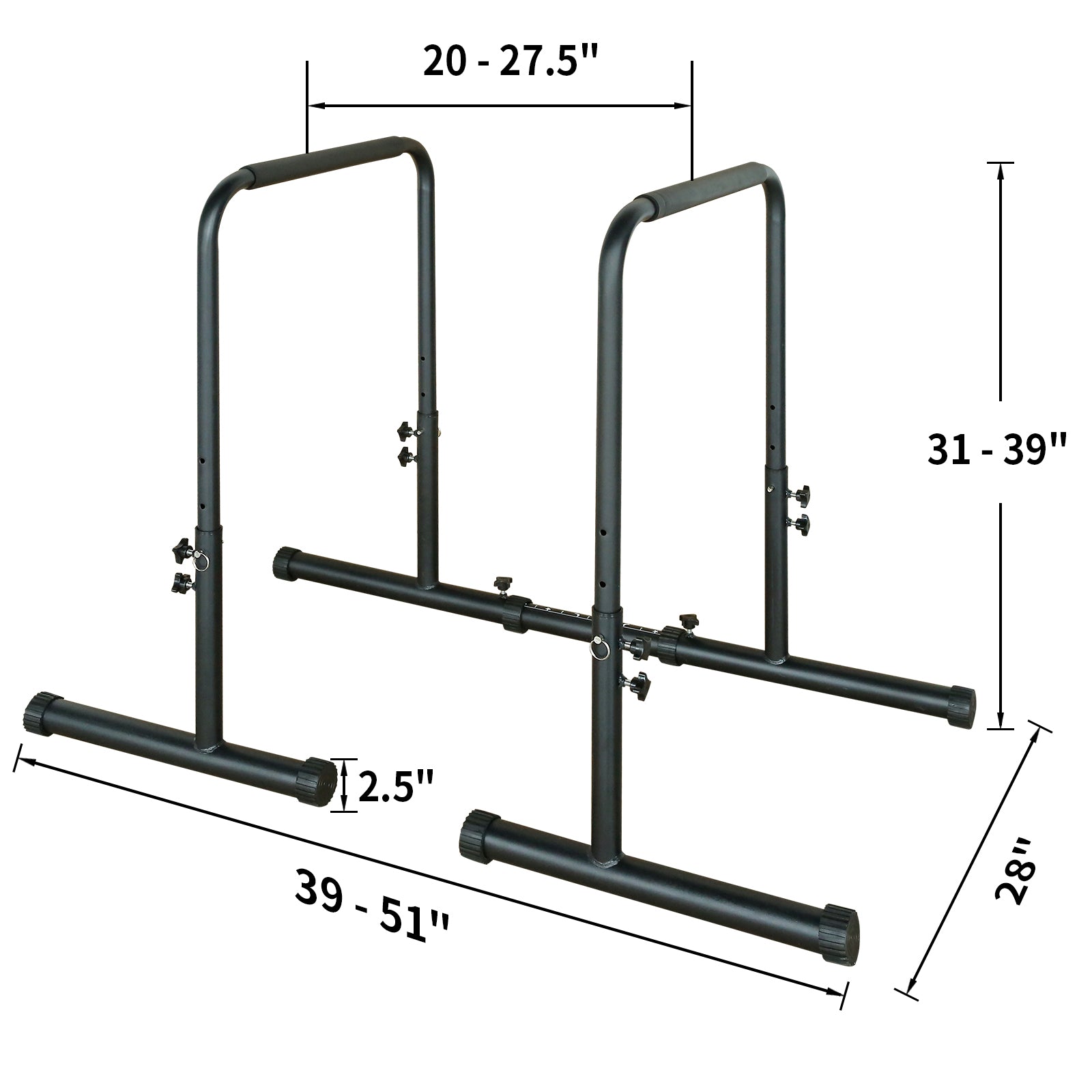 Power Tower Dip Station Pull Up Bar Stand Adjustable Height Heavy Duty Multi-Function – view 2