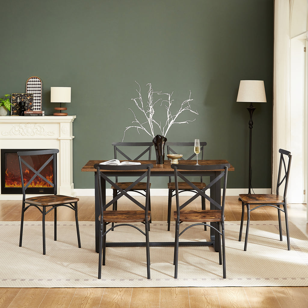 7 Pieces Dining Set 7-Piece Kitchen Table Set Perfect for Kitchen, Breakfast Nook, Living Room Occasions