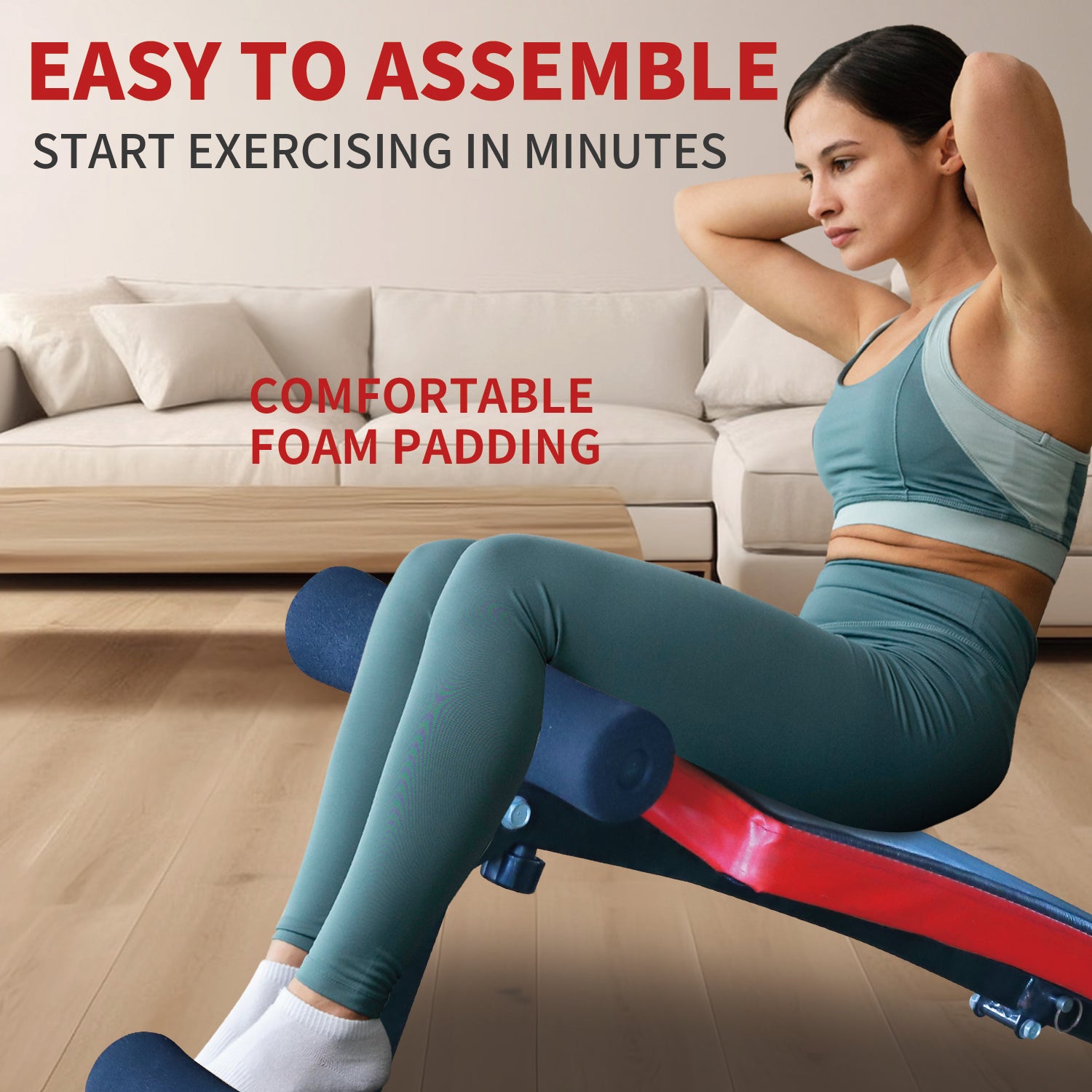 Multi-Position Adjustable Utility Bench for Home Gym Weightlifting and Strength Training – view 4