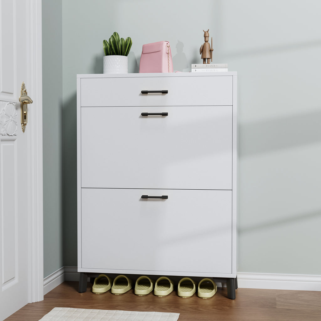 2-Drawer Entryway Shoe Storage Cabinet