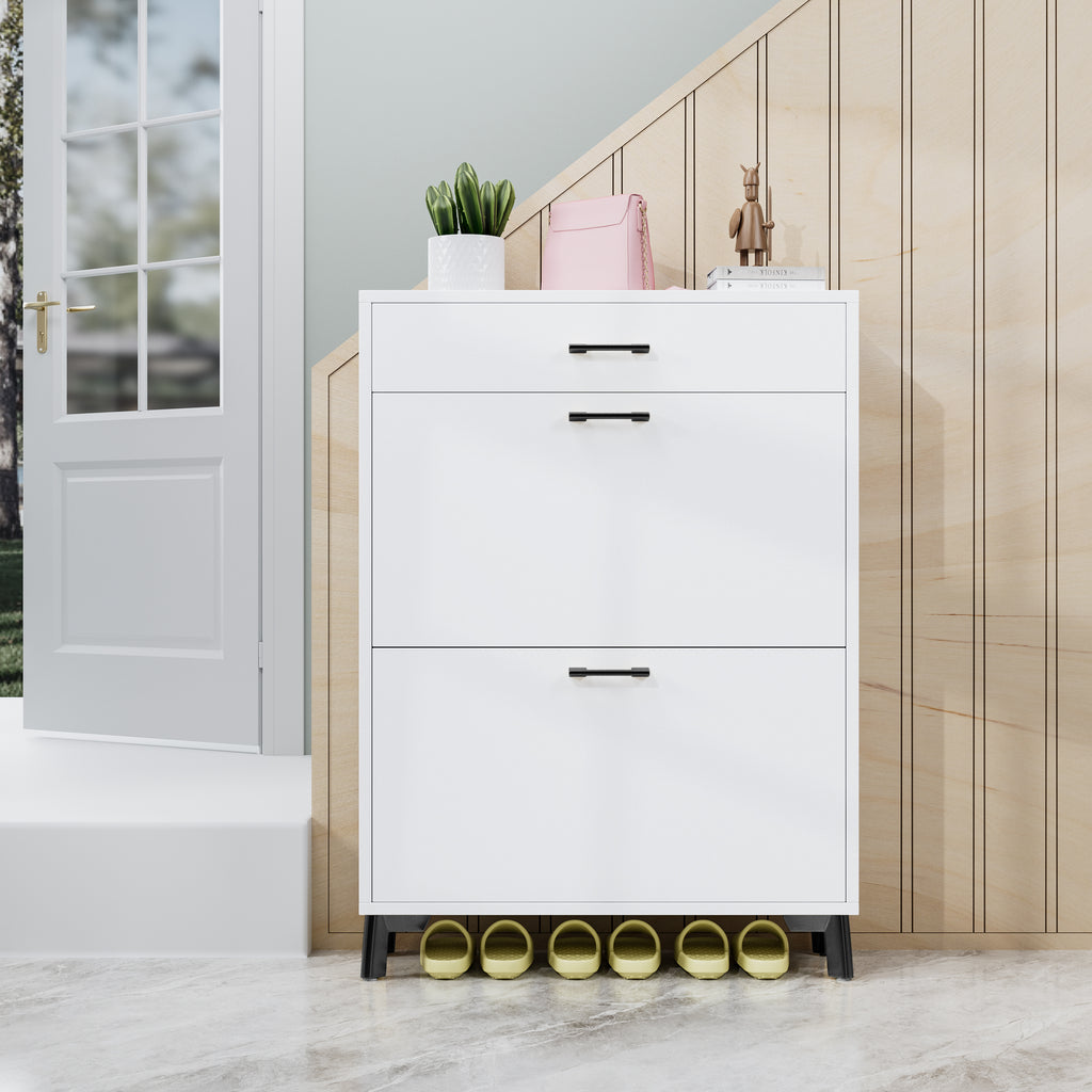 2-Drawer Entryway Shoe Storage Cabinet