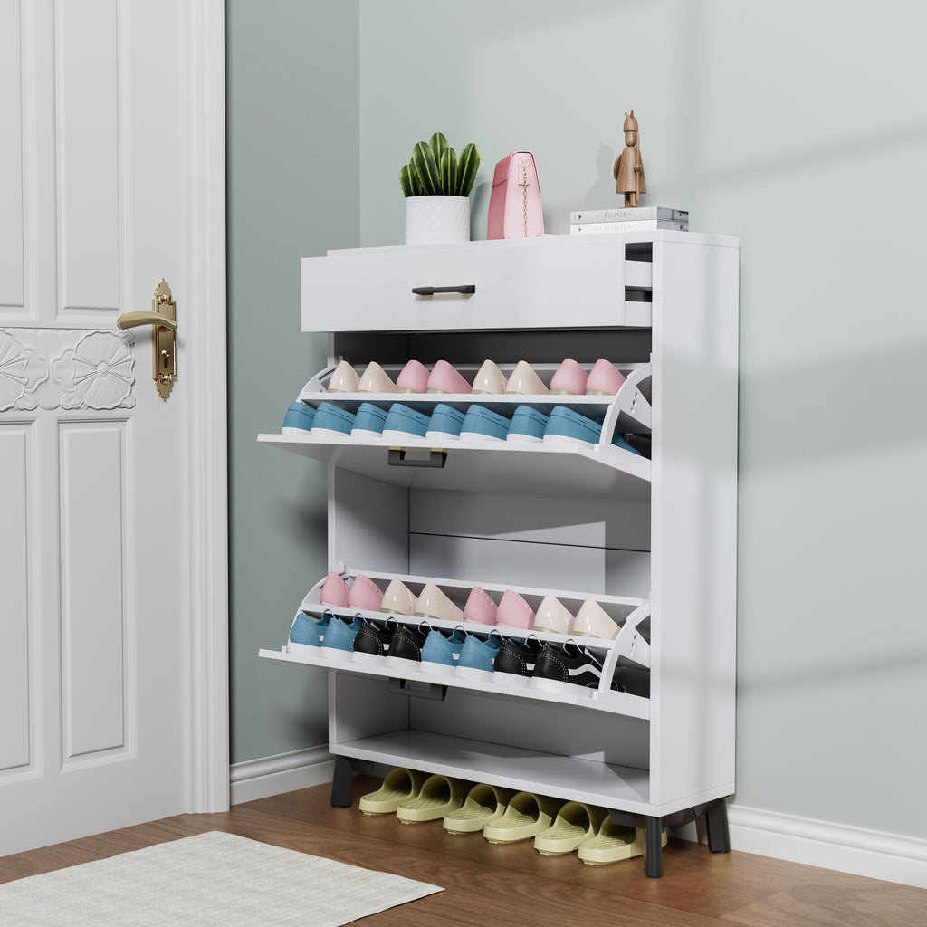 2-Drawer Entryway Shoe Storage Cabinet