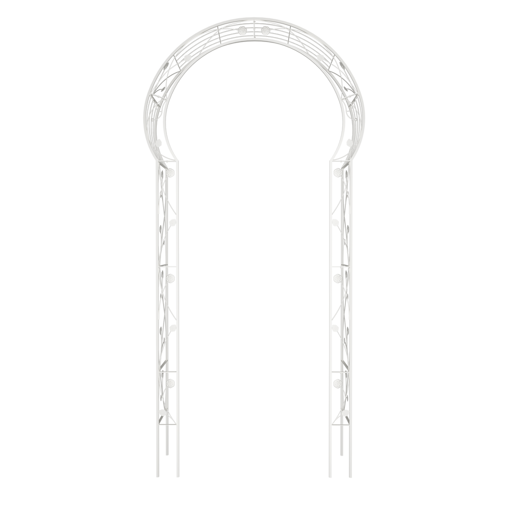 Metal Garden Arch Assemble Freely with 8 Styles Garden Arbor Trellis Climbing Plants – view 2