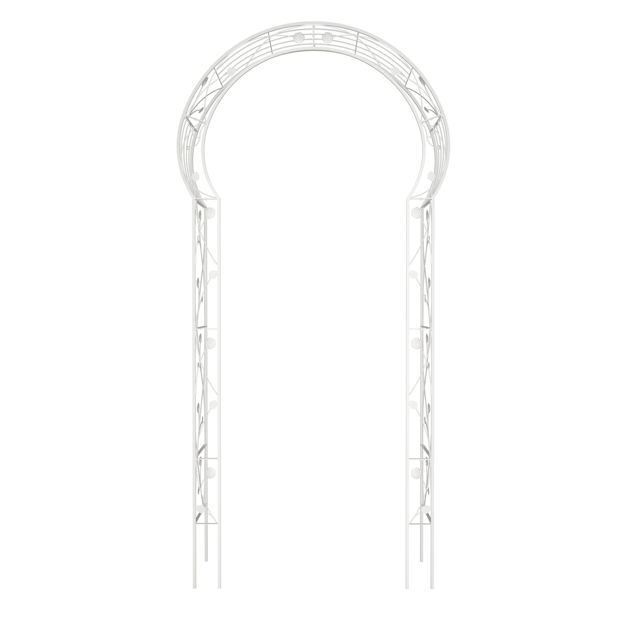 Metal Garden Arch Assemble Freely with 8 Styles Garden Arbor Trellis Climbing Plants – view 2