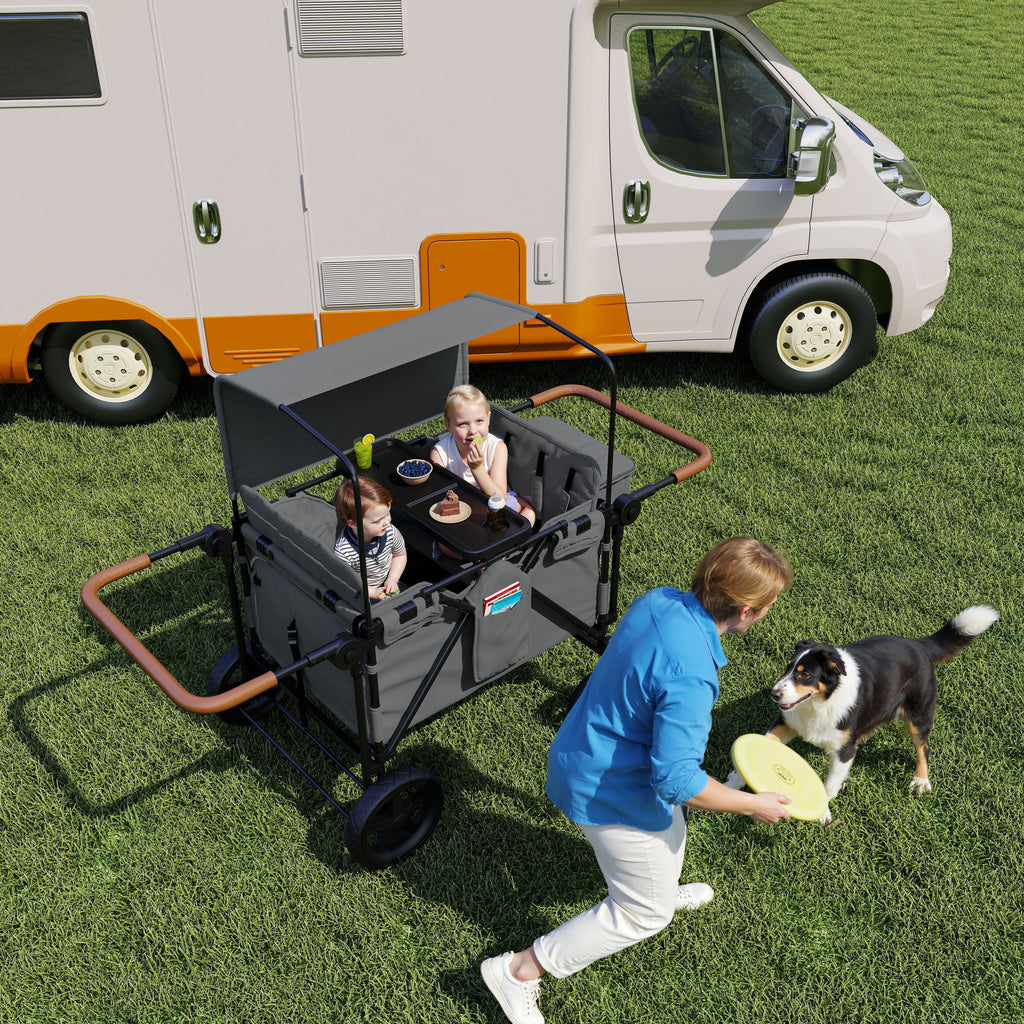 Wogan Stroller W/removble 4-Seater, Extra-Thick Support Bar & Higher 212 Load Capacity – view 6