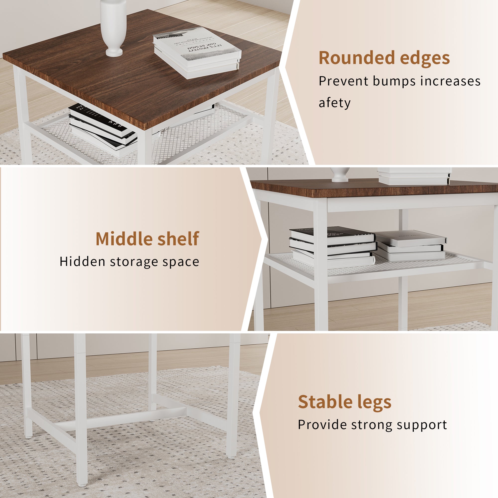 Bar table, equipped with 2 bar stools , with backrest and partition