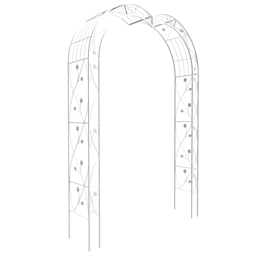 Metal Garden Arch Assemble Freely with 8 Styles Garden Arbor Trellis Climbing Plants – view 6