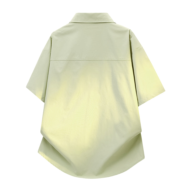 Men's Short Sleeve Shirt, Fashion Casual Loose Button Down Shirt, Comfortable Breathable Lightweight Summer Shirt
