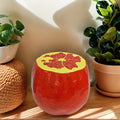 Pomegranate Fruit Stool, 13.4" Oversized Resin Stool, Side Table