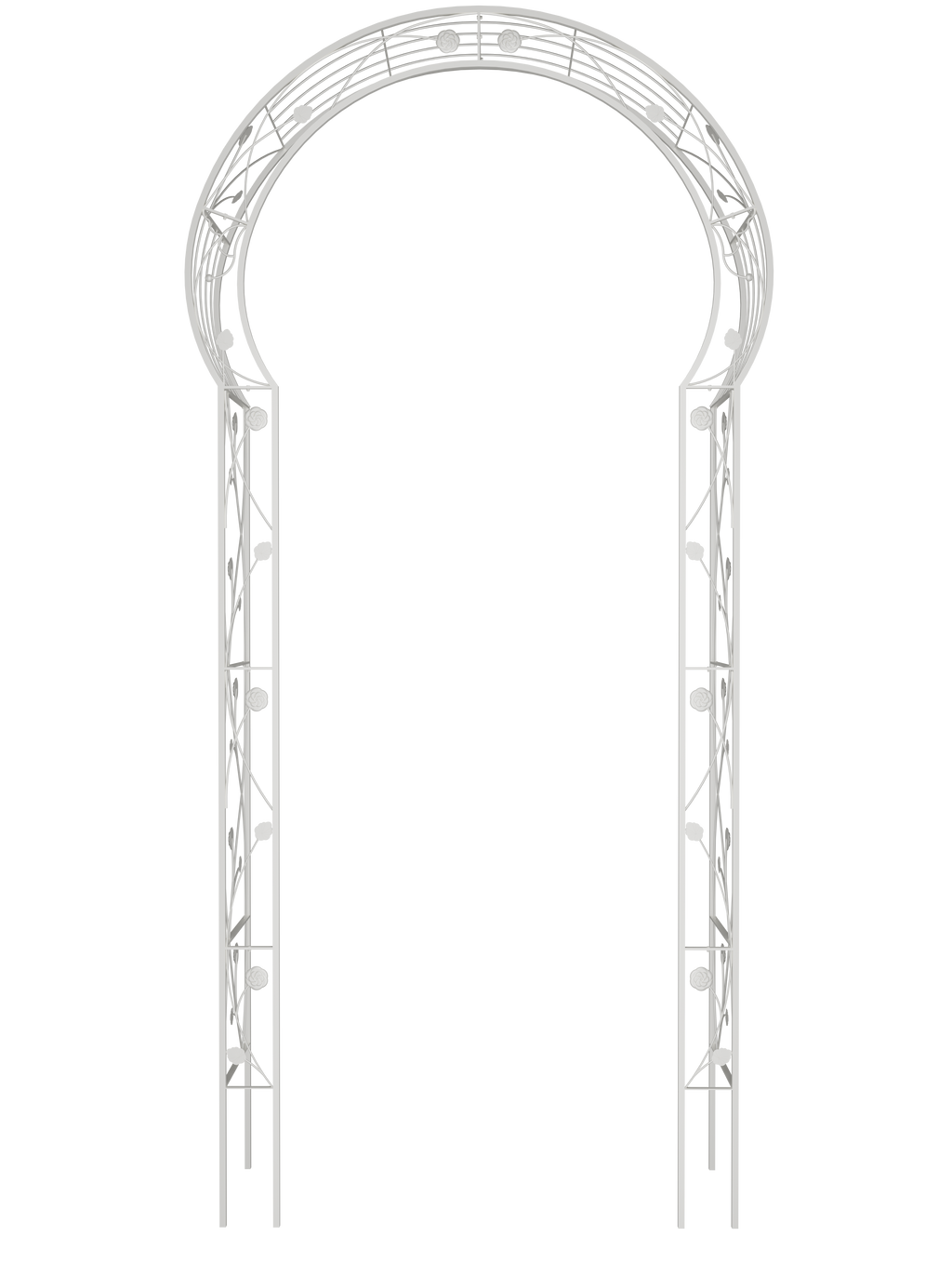 Metal Garden Arch Assemble Freely with 8 Styles Garden Arbor Trellis Climbing Plants – view 10
