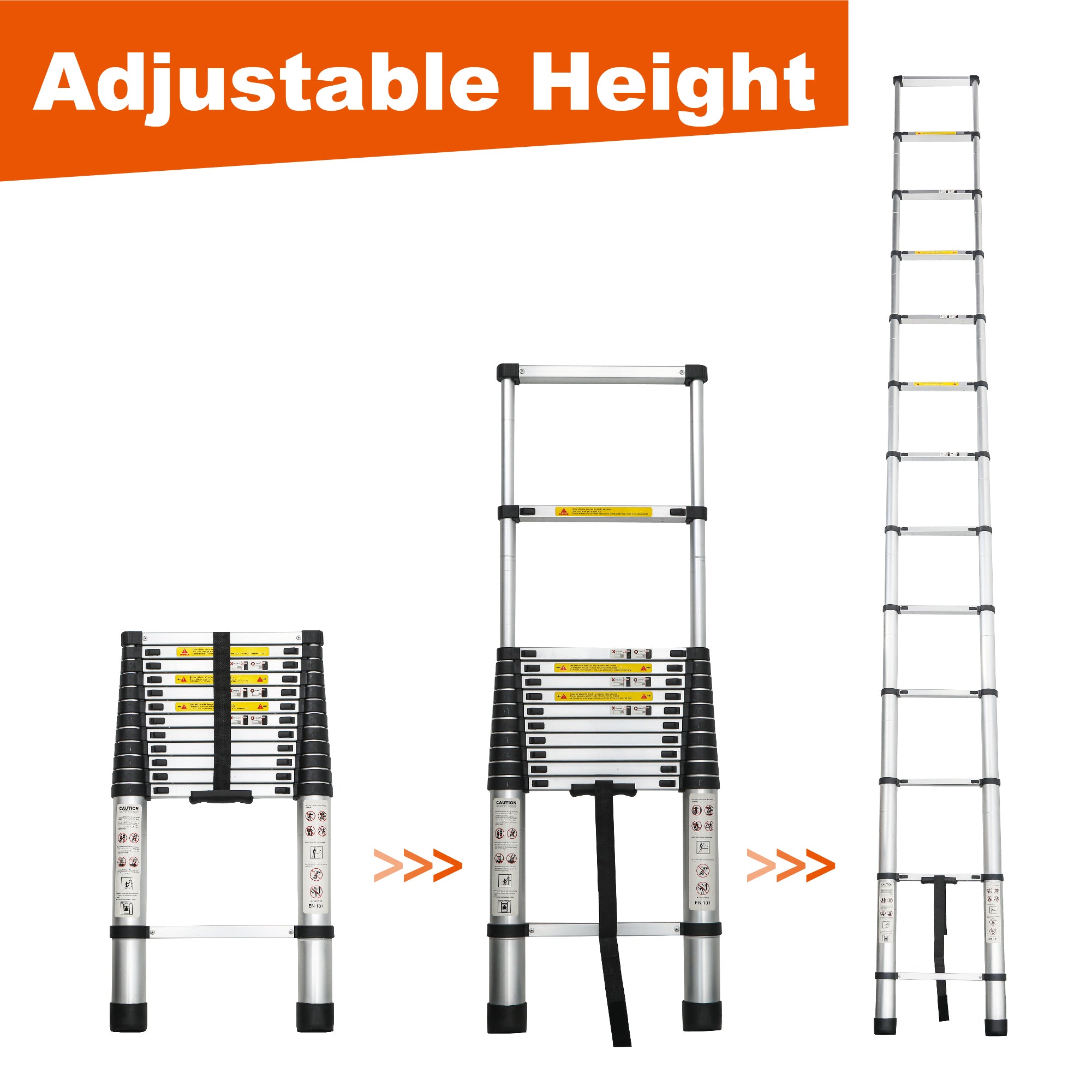 Telescoping Ladder 16.5FT, Telescopic Extension Ladder – view 7