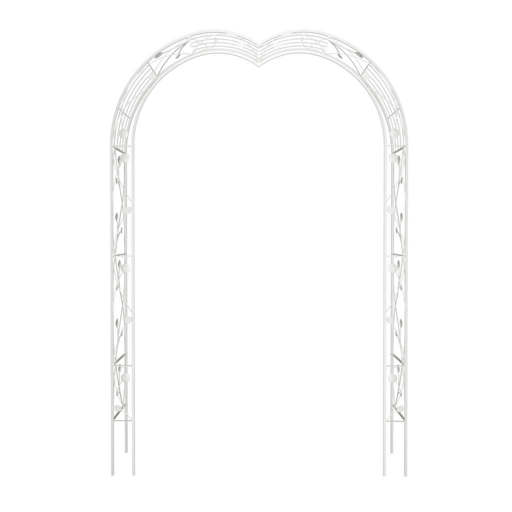 Metal Garden Arch Assemble Freely with 8 Styles Garden Arbor Trellis Climbing Plants – view 4