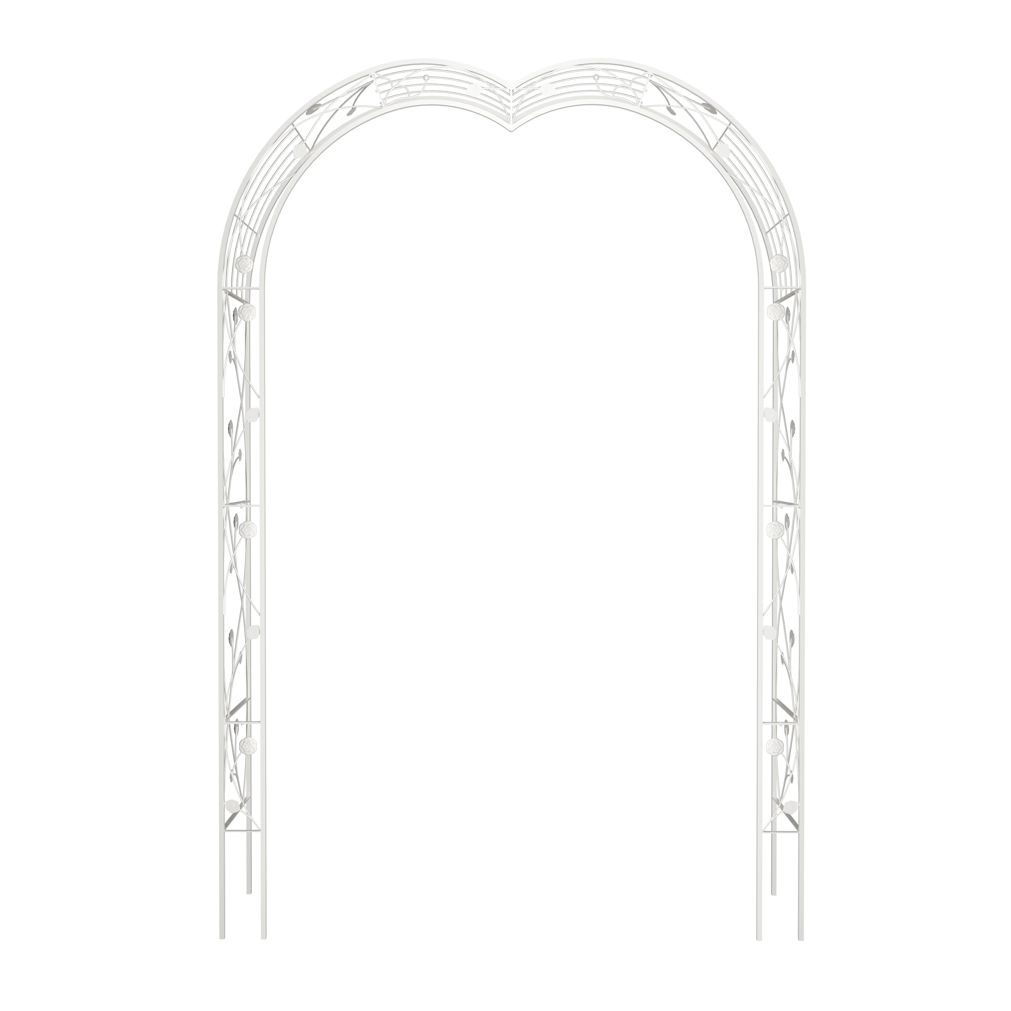 Metal Garden Arch Assemble Freely with 8 Styles Garden Arbor Trellis Climbing Plants – view 4