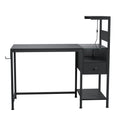 48-Inch Computer Desk with Power, Storage & LED