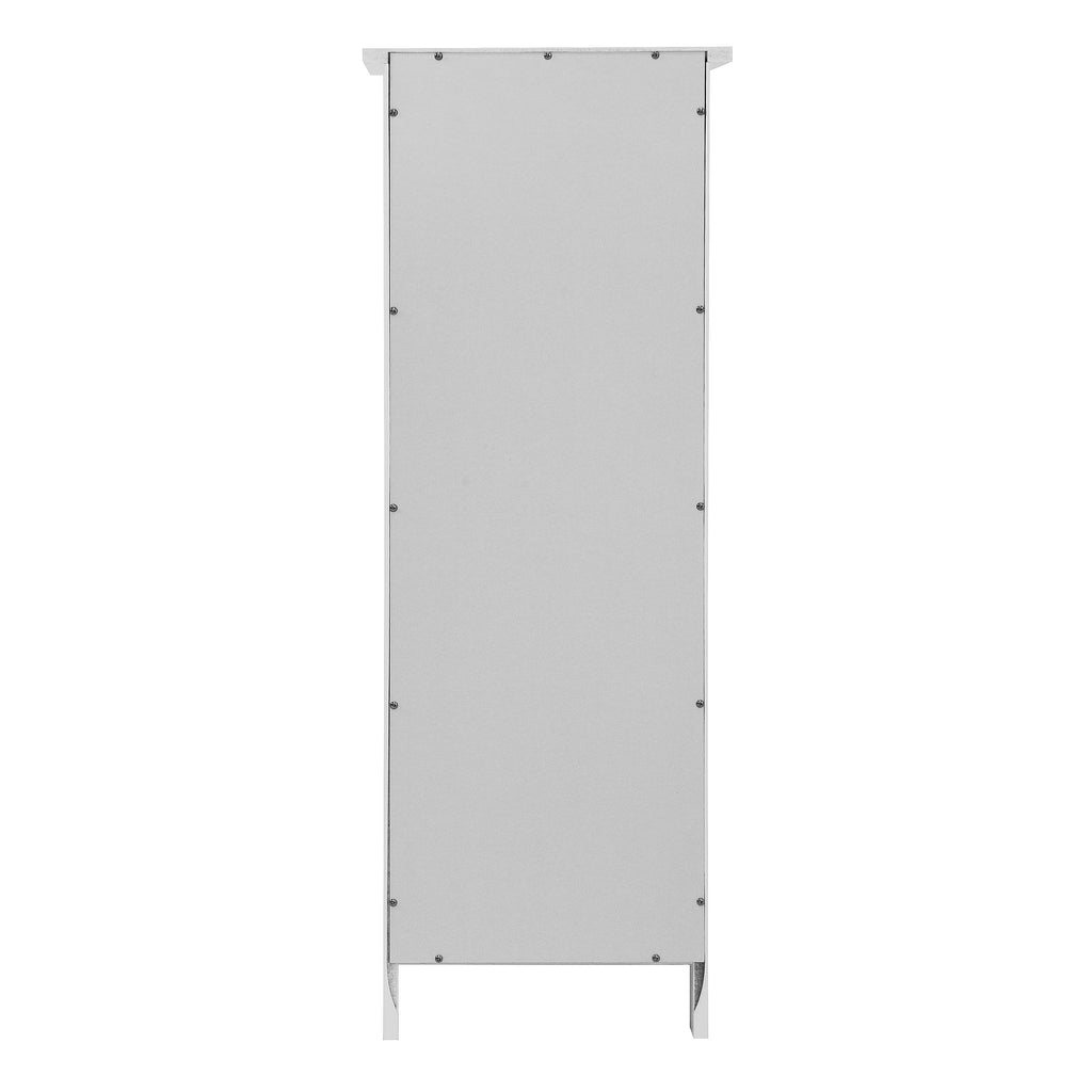 White Bathroom Storage Cabinet, Freestanding Cabinet with Drawers – view 9