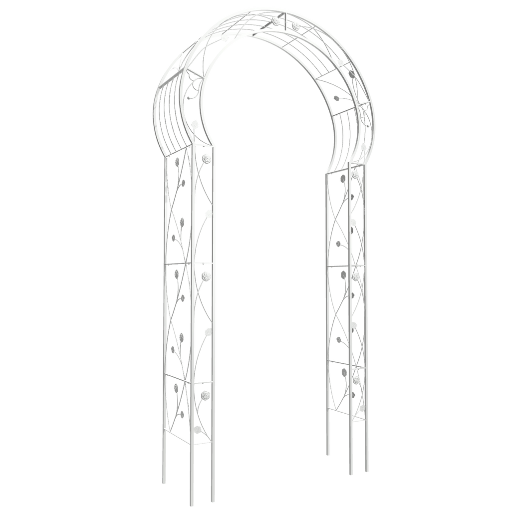 Metal Garden Arch Assemble Freely with 8 Styles Garden Arbor Trellis Climbing Plants – view 5