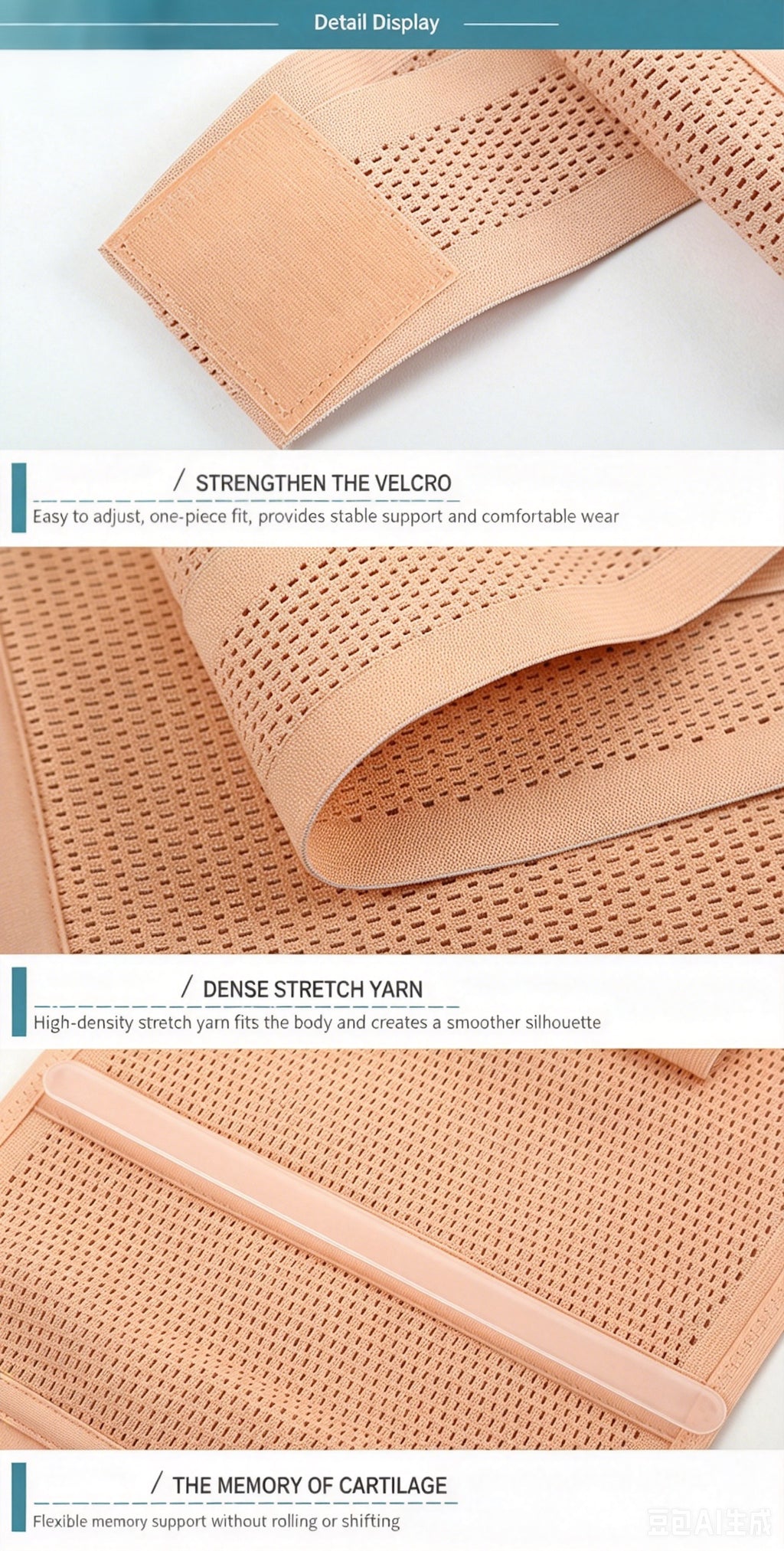 Postpartum Abdominal Binder, Breathable Compression Belt, Special Body Shaping Waist Cincher for Pregnant Women After Vaginal Delivery & C-section, Waist Trainer for Body Contouring