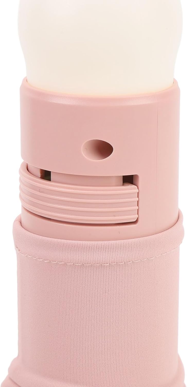 Rechargeable Pull Down LED Night Light, Handheld Warm Bedroom Lamp with Stable Base, Ideal for Nursery, Bedroom, or Gifts (Pink)