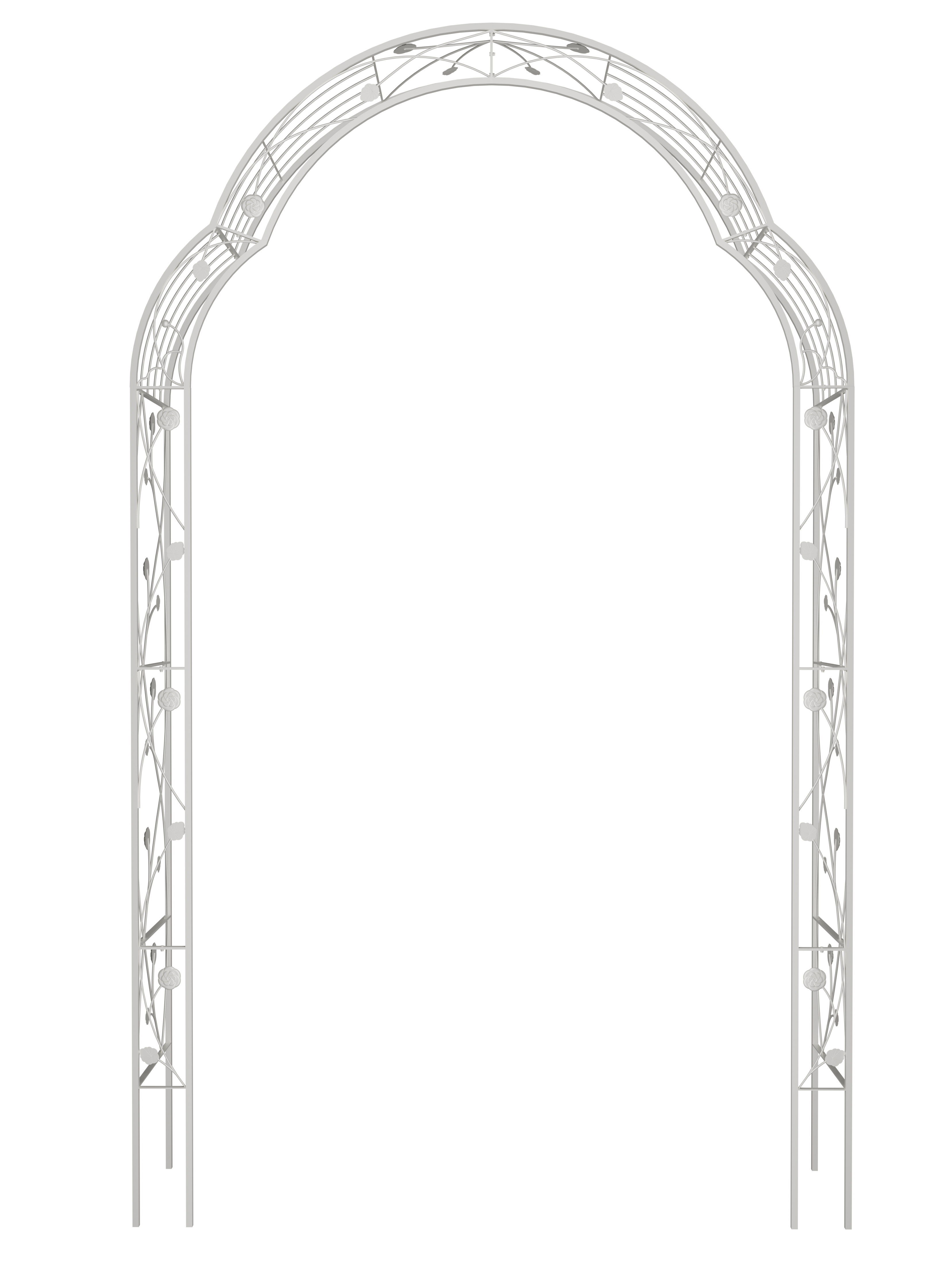 Metal Garden Arch Assemble Freely with 8 Styles Garden Arbor Trellis Climbing Plants – view 12