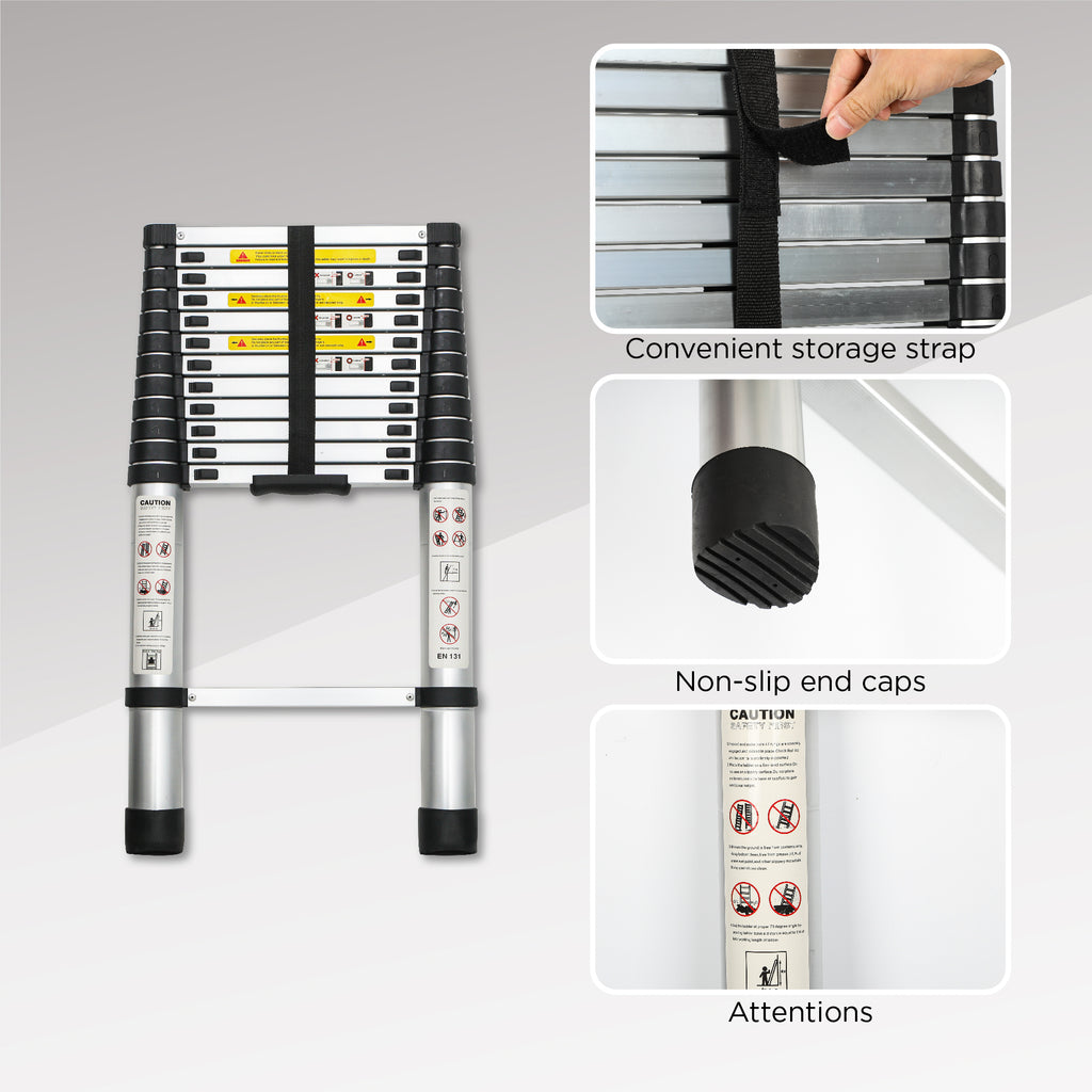 Telescoping Ladder 16.5FT, Telescopic Extension Ladder – view 10