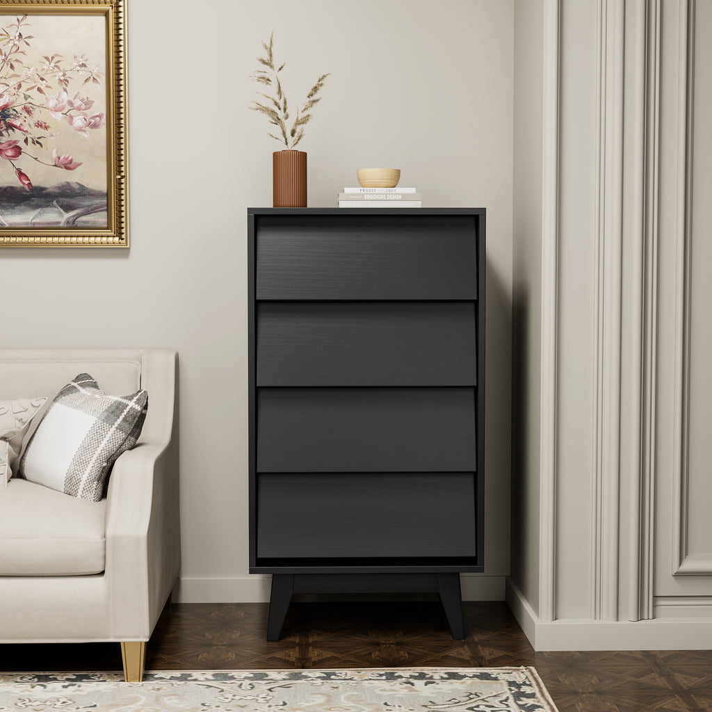 4-Drawer Vintage Beveled Dresser