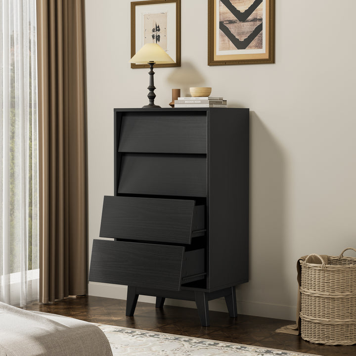 4-Drawer Vintage Beveled Dresser