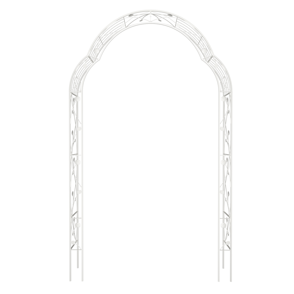 Metal Garden Arch Assemble Freely with 8 Styles Garden Arbor Trellis Climbing Plants – view 3