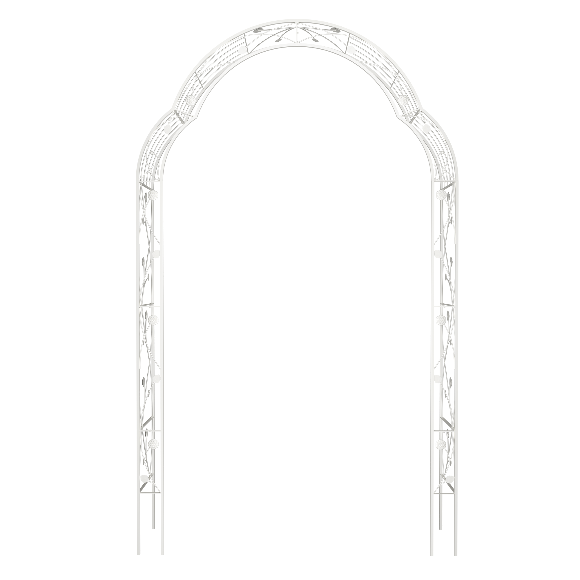 Metal Garden Arch Assemble Freely with 8 Styles Garden Arbor Trellis Climbing Plants – view 3