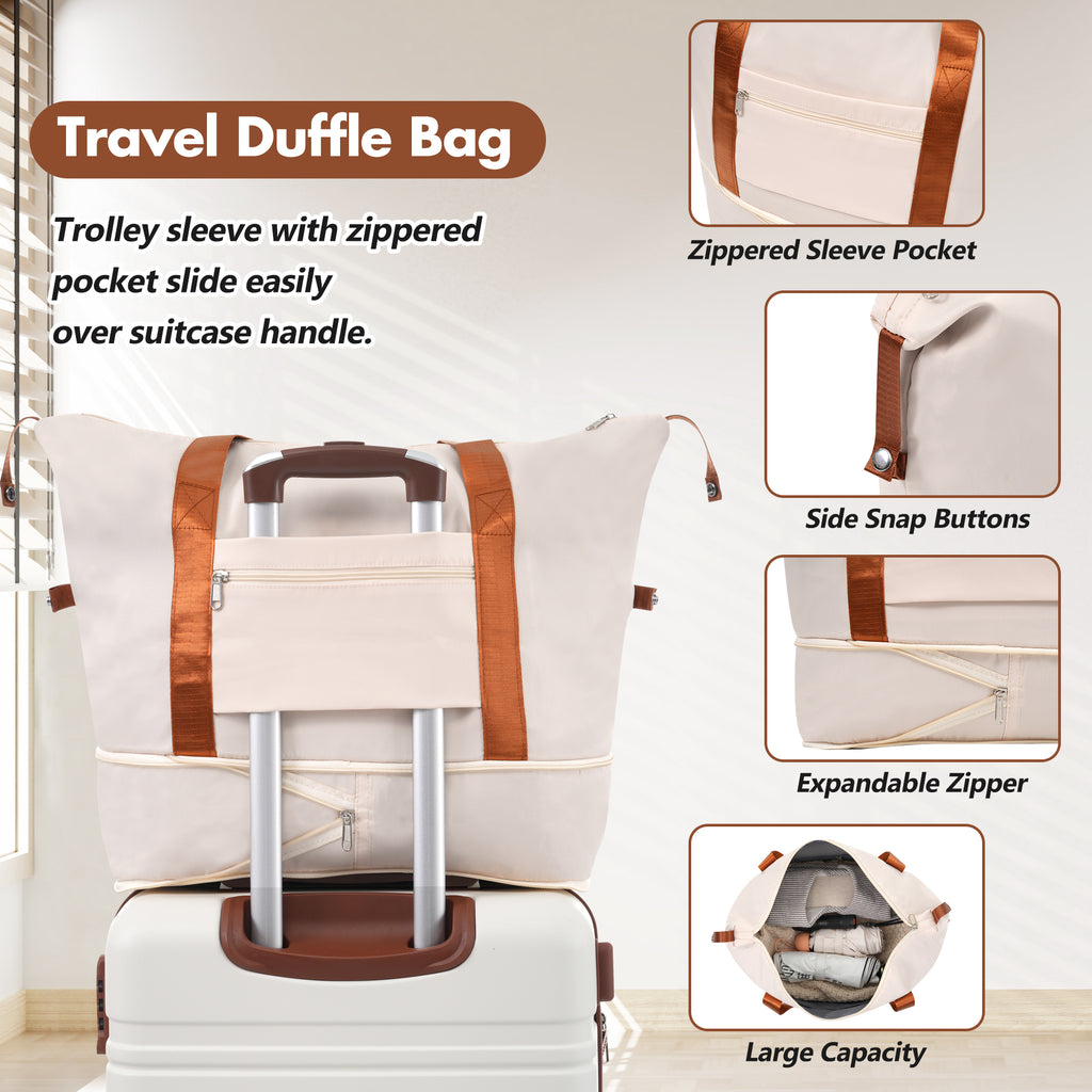 Hardshell Luggage Sets with Bags Lightweight Suitcase Double Spinner Wheels with TSA Lock – view 7