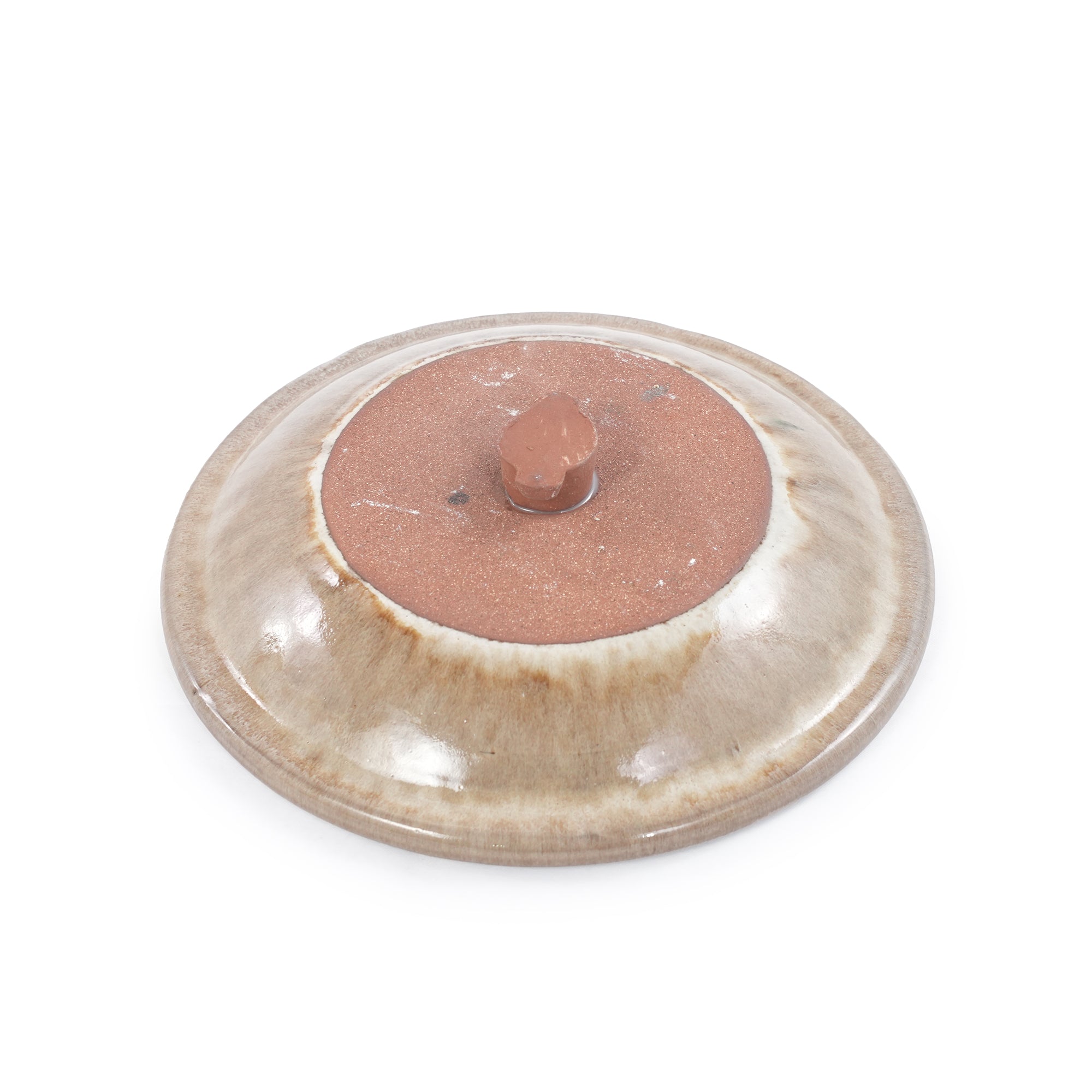 Ceramic Bird Bath for Outdoor Garden, 12.2 Inch Diameter Pedestal Birdbath, Vintage Khaki Glazed Tall Bird Bath Bowl, Backyard Patio Yard Wild Bird Water Feeder Decor