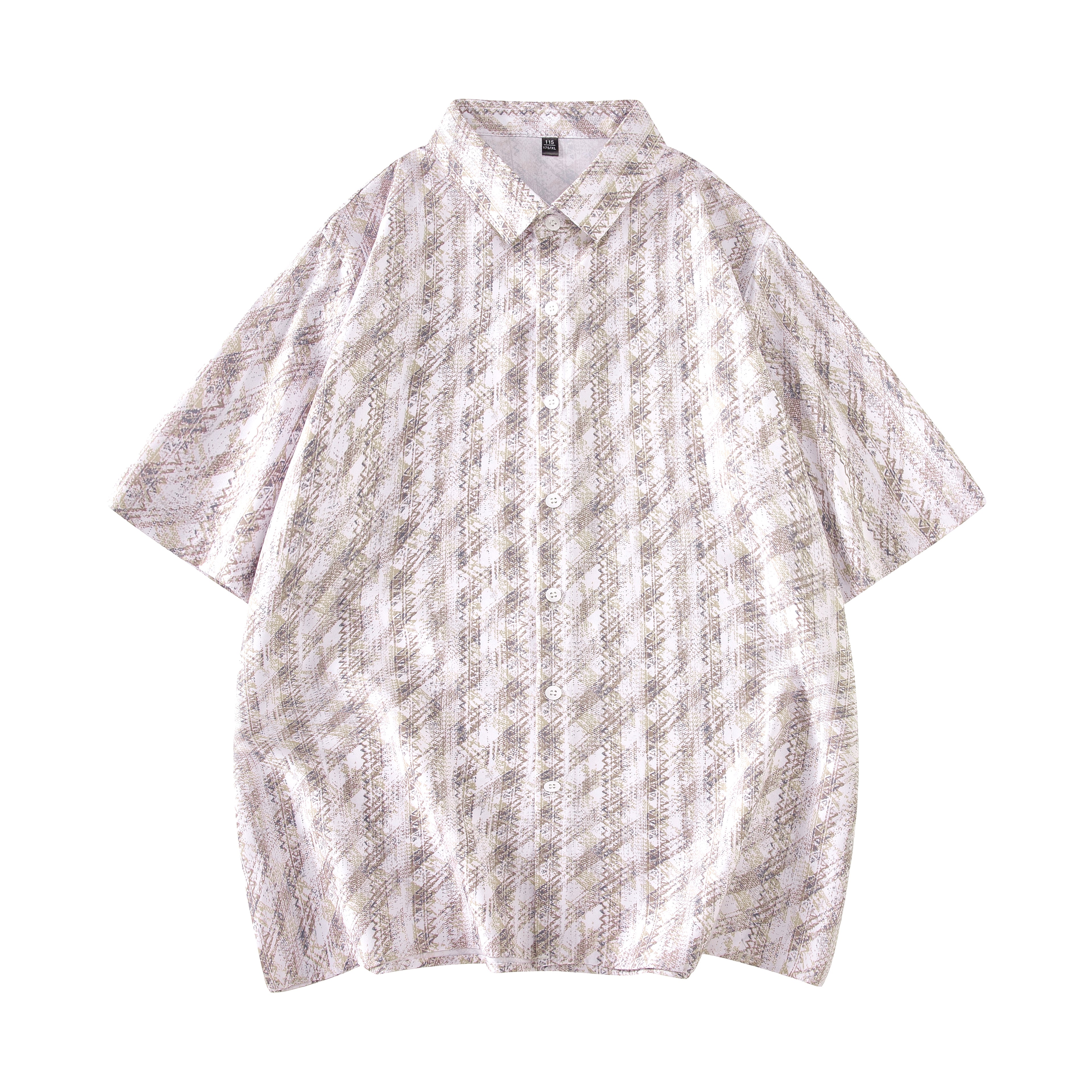Men's Loose Fit Floral Short Sleeve Shirt, Hype Casual Street Shirt