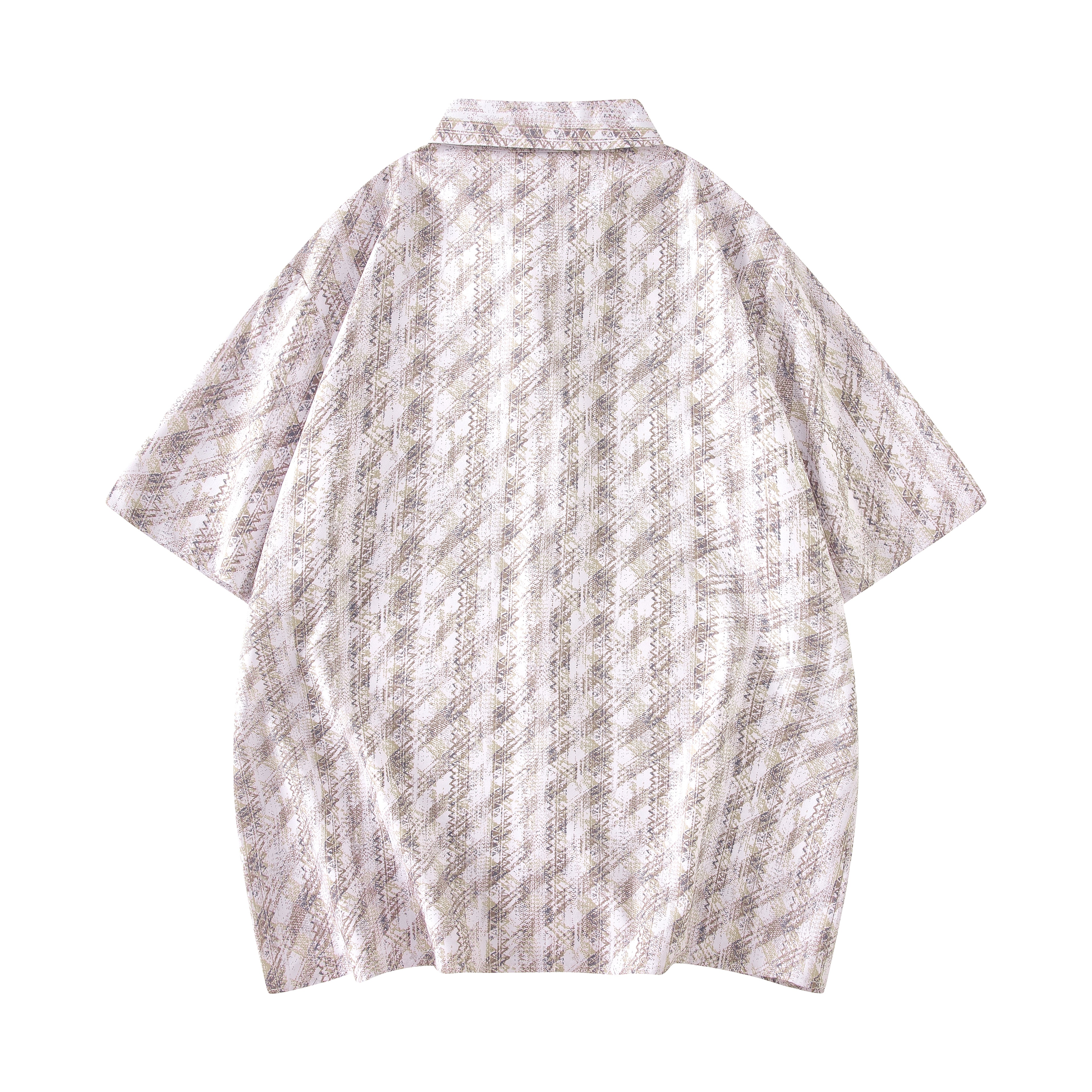 Men's Loose Fit Floral Short Sleeve Shirt, Hype Casual Street Shirt