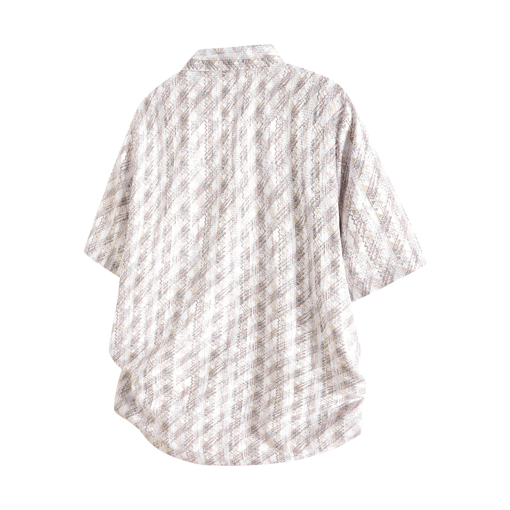 Men's Loose Fit Floral Short Sleeve Shirt, Hype Casual Street Shirt