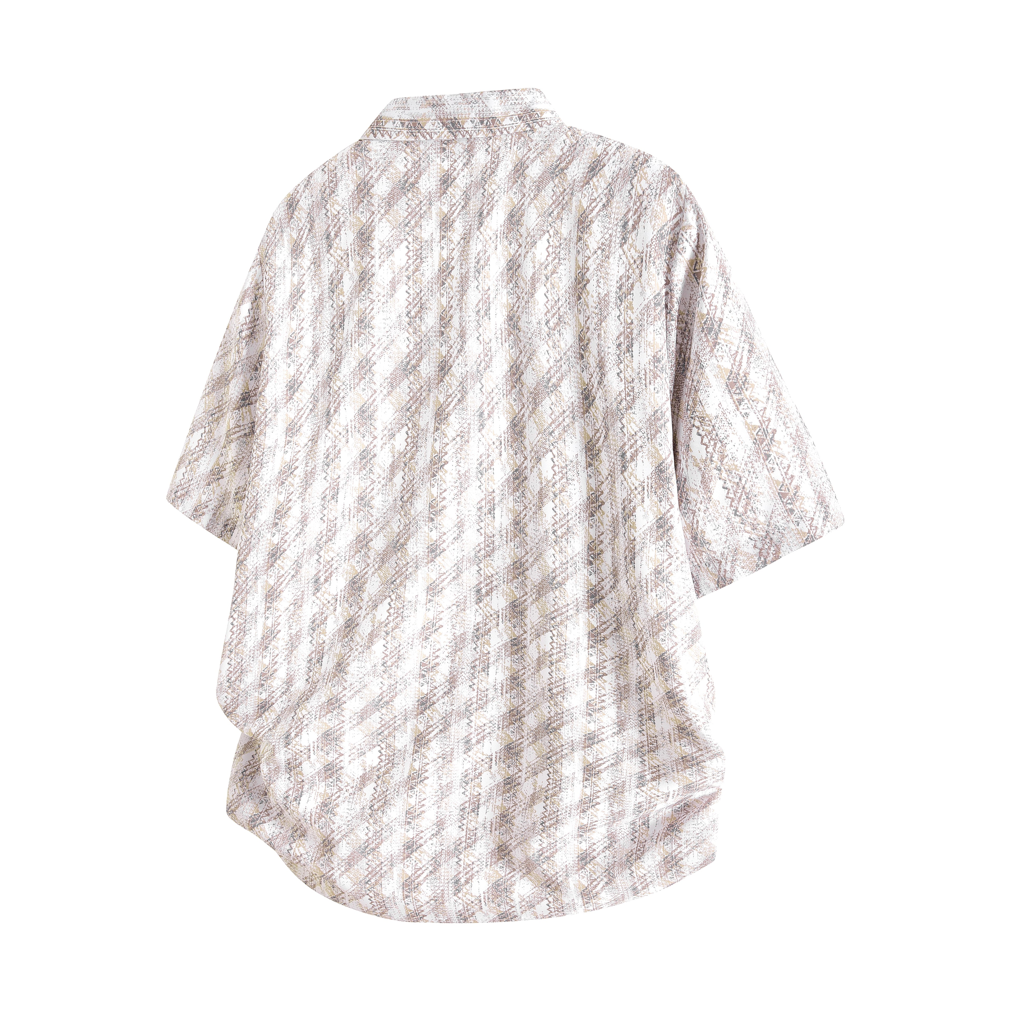 Men's Loose Fit Floral Short Sleeve Shirt, Hype Casual Street Shirt